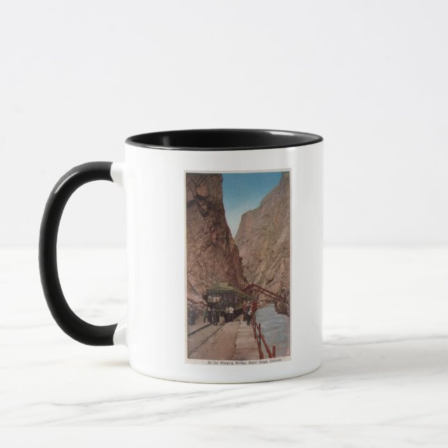 Mug Royal Gorge, CO - Vue du pont suspendu (Gauche)