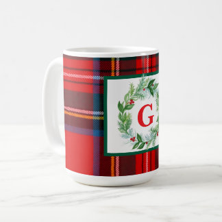 Mug Royal Stewart Christmas Plaid MONOGRAMME