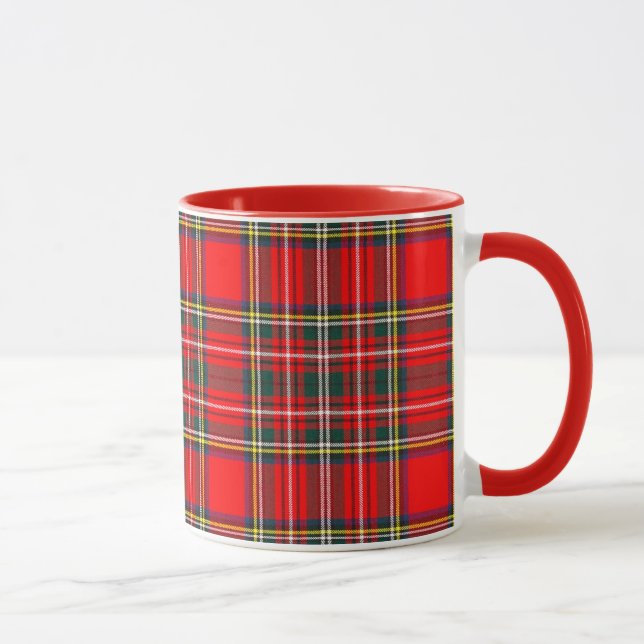 Mug Royal Stewart Clan Tartan Plaid (Droite)