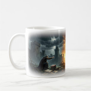 Mug Royaume éclairé par la tempête de l'art de courage