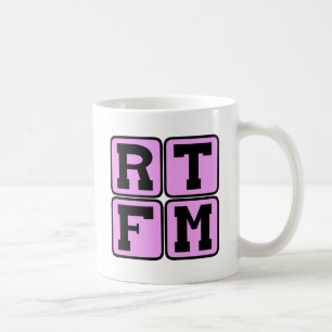 Mug RTFM Lisez L'Acronyme D'Élang Manuel D'Internet #$
