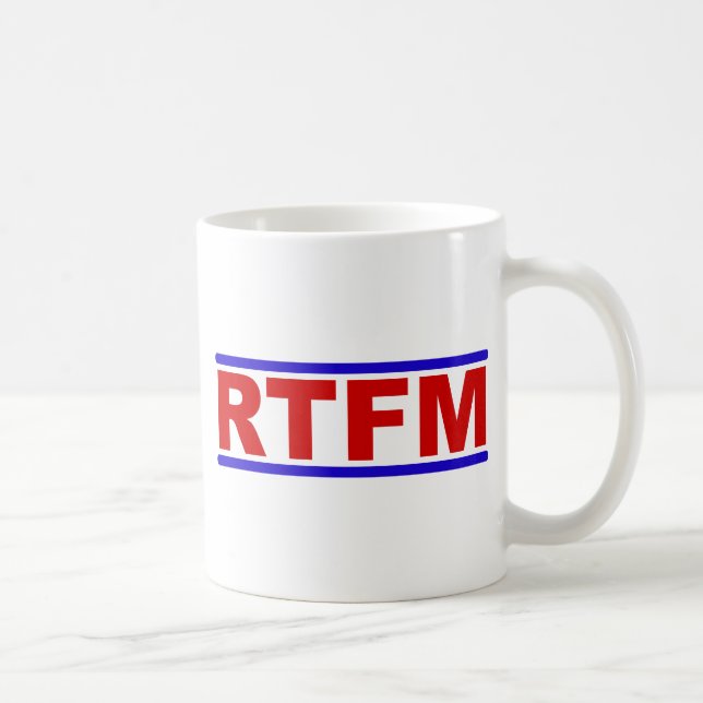 Mug RTFM - Lisez le manuel de Fraging (Droite)