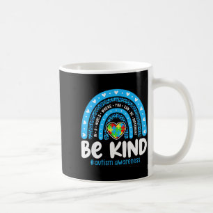 Mug Ruban arc-en-ciel de sensibilisation à l'autisme E