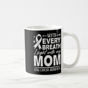Mug Ruban blanc de sensibilisation au cancer du poumon