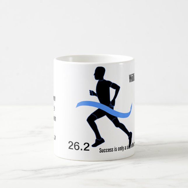 Mug Ruban bleu du marathon des hommes (Centre)