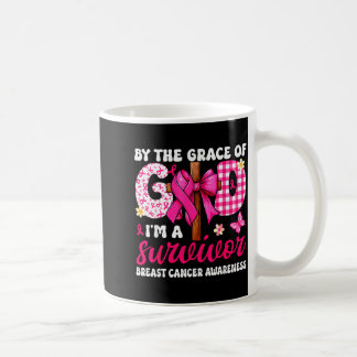 Mug Ruban chrétien contre le cancer du sein par la grâ
