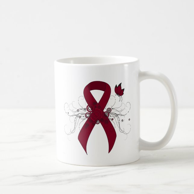 Mug Ruban de Bourgogne avec papillon (Droite)