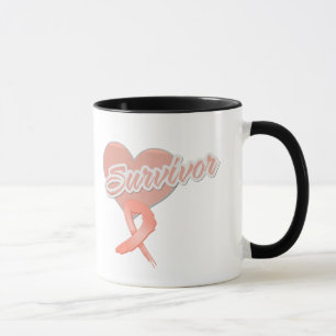 Mug Ruban de coeur - survivant de cancer du corps