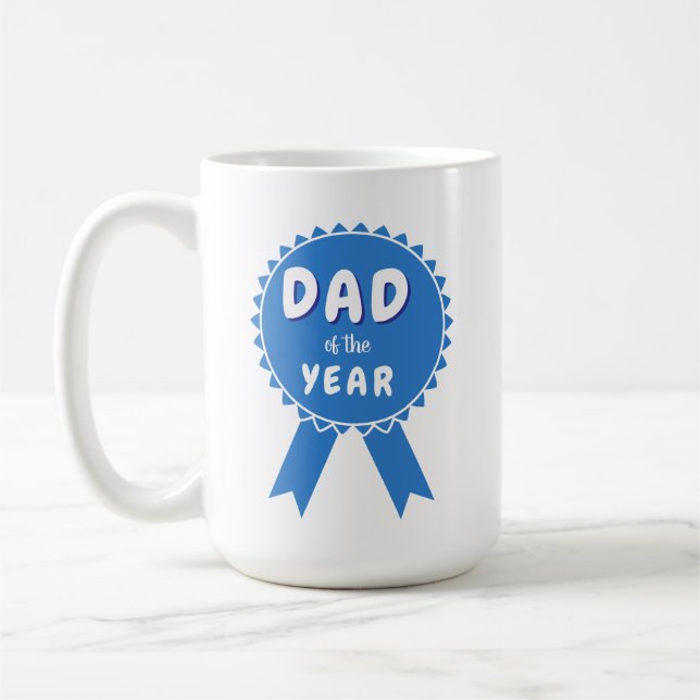 Mug Ruban de conception pour le prix de Papa de l'anné (Gauche)