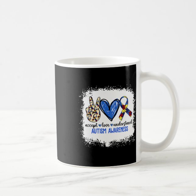Mug Ruban de la paix et de l'amour, acceptation et sen (Droite)