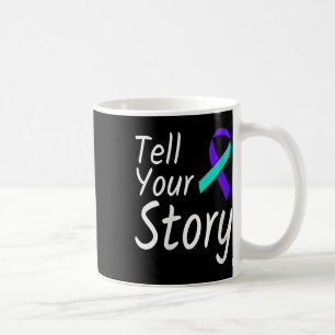 Mug Ruban de prévention du suicide pour femmes, racont