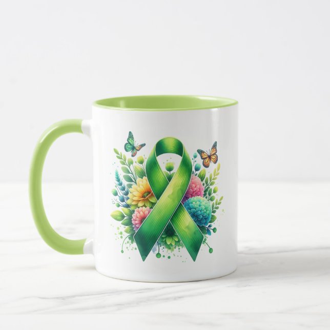 Mug Ruban de sensibilisation à la maladie de Lyme (Gauche)