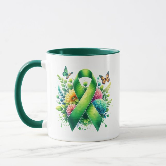 Mug Ruban de sensibilisation à la maladie de Lyme (Gauche)