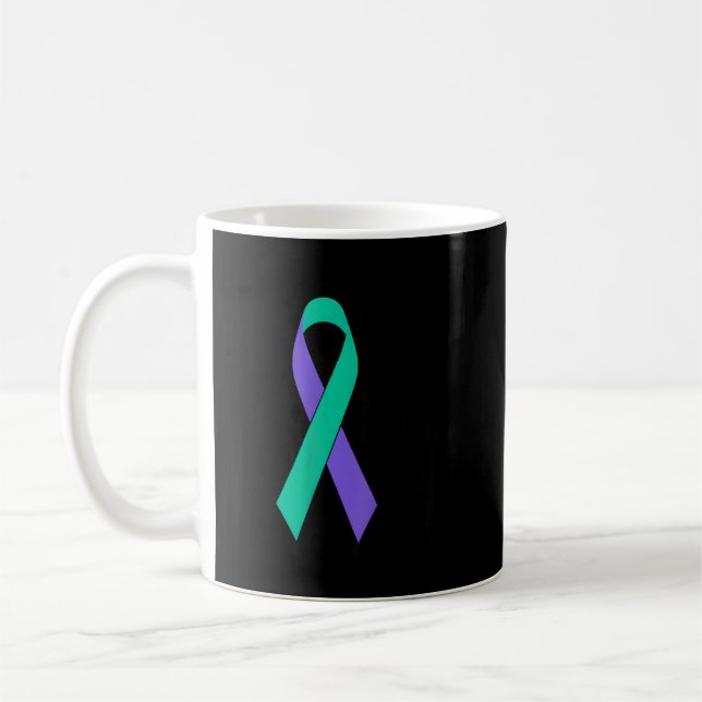 Mug Ruban de sensibilisation à la prévention Soutien (Gauche)