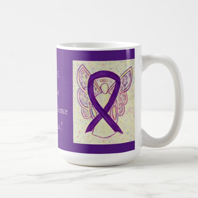 Mug Ruban de sensibilisation à la violence domestique  (Droite)
