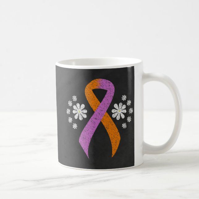 Mug Ruban de sensibilisation à l'orchidée et à l'orang (Droite)