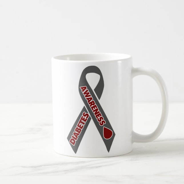 Mug Ruban de sensibilisation au diabète (Droite)