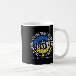 Mug Ruban de sensibilisation au syndrome de Down Fleur
