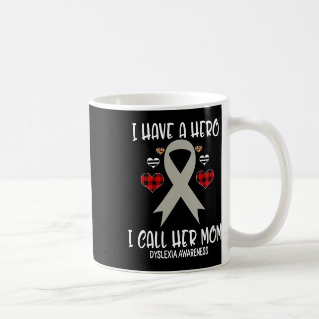 Mug Ruban de sensibilisation J'ai un héros appelez sa  (Droite)