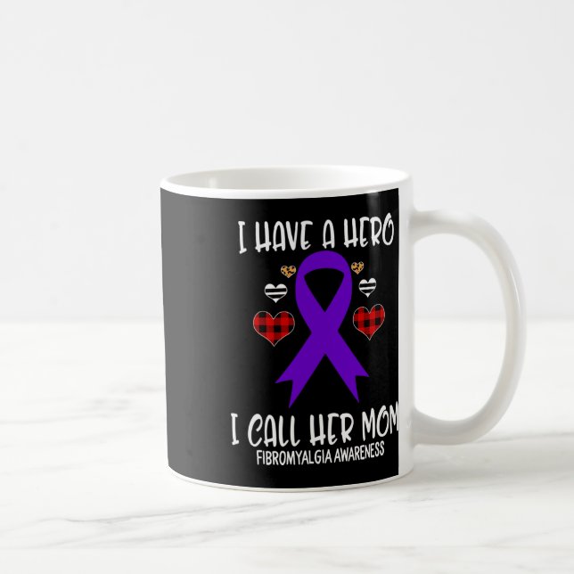 Mug Ruban de sensibilisation J'ai un héros appelez sa  (Droite)