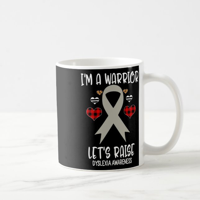 Mug Ruban de sensibilisation Je suis guerrier Levons s (Droite)