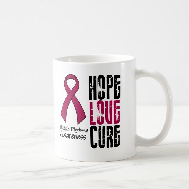 Mug Ruban de traitement d'amour d'espoir de Cancer de (Droite)