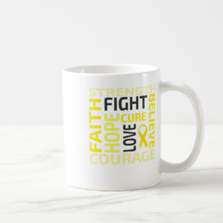 Mug Ruban doré de sensibilisation au cancer infantile