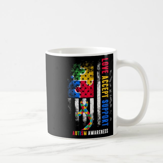 Mug Ruban du Mois de la sensibilisation à l'autisme Lo (Droite)