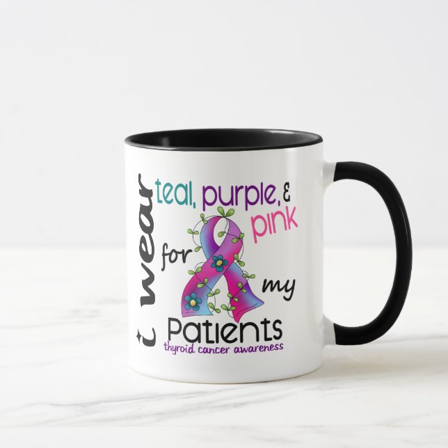 Mug Ruban d'usage du cancer de la thyroïde I pour mes (Droite)