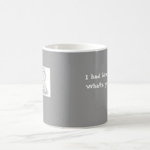 Mug ruban gris, j'ai eu la chirurgie cérébrale. Ce qui