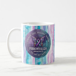 Mug Ruban papillon de sensibilisation à la fibromyalgi