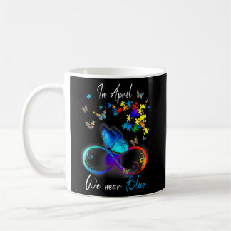 Mug Ruban Papillon En Avril Nous Portons L'Autisme Ble