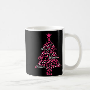 Mug Ruban rose Arbre de Noël Ornements Cancer du sein