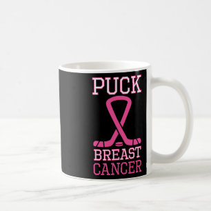 Mug Ruban Rose Cancer du Sein Puck Hockey sur Glace Ca
