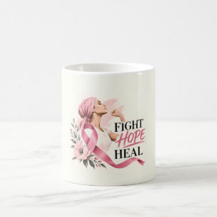 Mug Ruban Rose Espoir Lutte Contre le Cancer du Sein