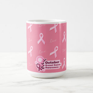 Mug Ruban Rose Sensibilisation au Cancer du Sein