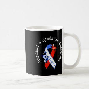 Mug Ruban Rouge Floral Soutien de la sensibilisation a
