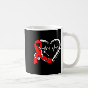 Mug Ruban Rouge Pouls de la sensibilisation à la malad