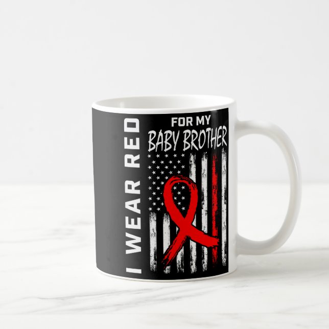 Mug Ruban Rouge Pour La Journée De Sensibilisation À L (Droite)