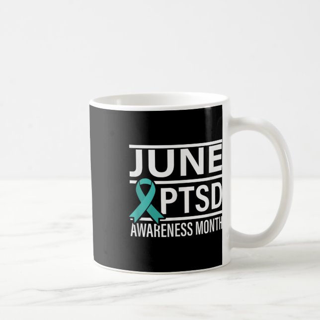 Mug Ruban turquoise Juin Mois De Sensibilisation À La  (Droite)