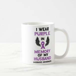 Mug Ruban Violet de Sensibilisation aux Surdoses Mémoi