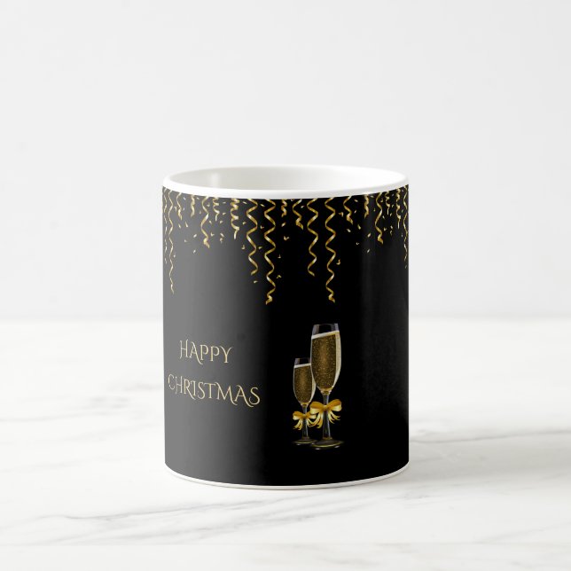 Mug Rubans dorés et Noël au champagne (Centre)