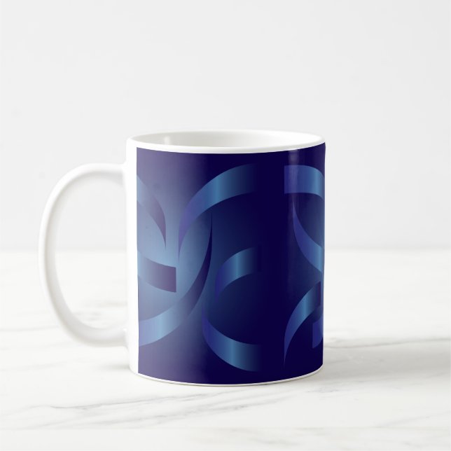 Mug rubans saphir (Gauche)