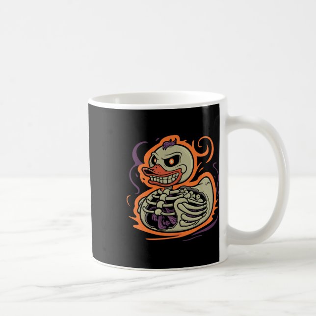 Mug Rubber Duck Skeleton Rubber Duckie Costume Party (Droite)