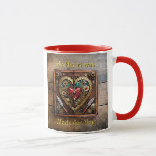 Mug Rubies Et Couteaux Coeur Steampunk Series