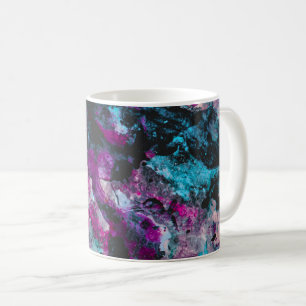 Mug Ruby et Sapphire Crystal Geode Abstrait