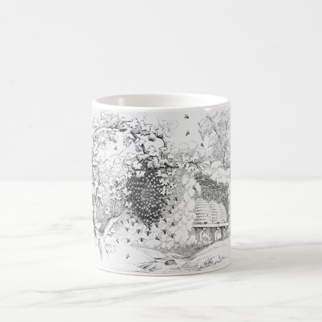 Mug ruches d'abeilles vintages (Centre)