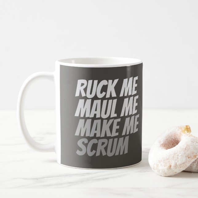 Mug Ruck Me Maul Me Rendre Scrum Drôle Rugby Sport (Avec donut)