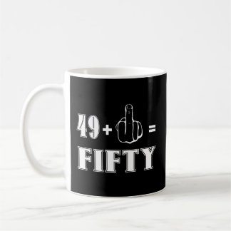 Mug Rude 50Th 49 Plus 1 Doigt Égal À 50