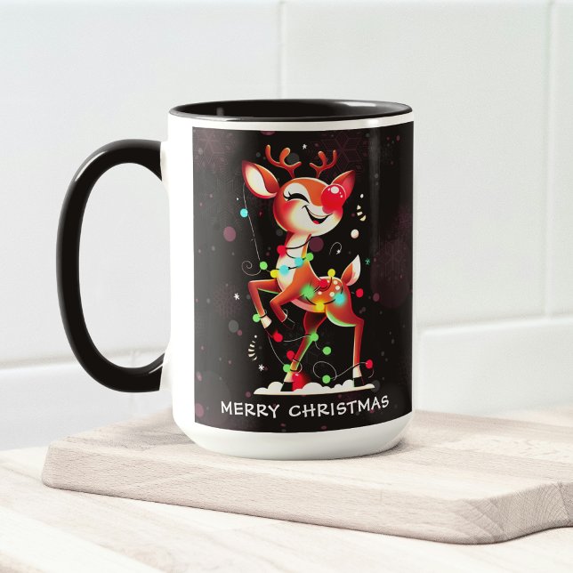 Mug Rudolph Le Nez Rouge Noël (Créateur téléchargé)